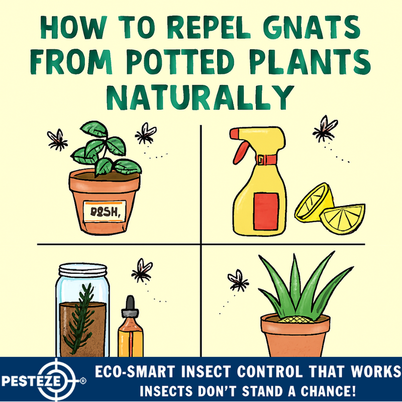 View of HOW TO REPEL GNATS FROM POTTED PLANTS NATURALLY - Pesteze