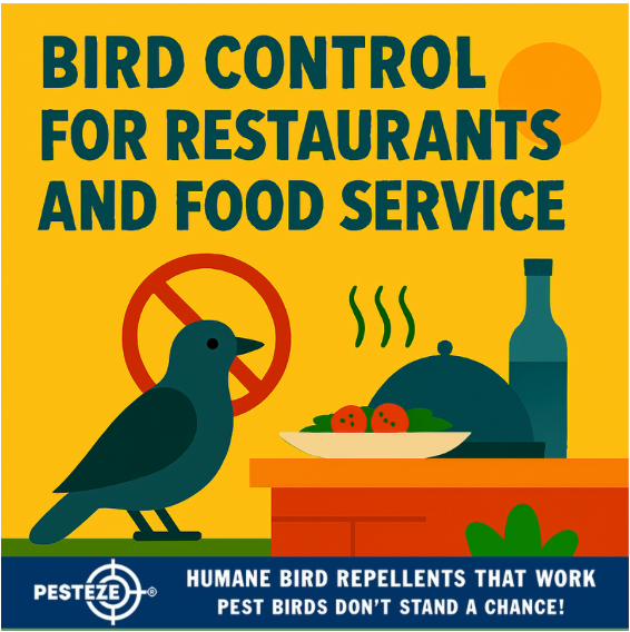 BIRD CONTROL FOR RESTAURANTS AND FOOD SERVICE