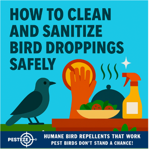 HOW TO CLEAN AND SANITIZE BIRD DROPPINGS SAFELY
