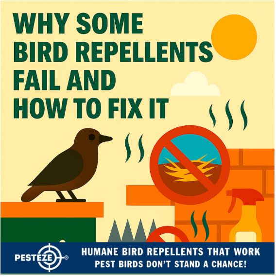 WHY SOME BIRD REPELLENTS FAIL AND HOW TO FIX IT
