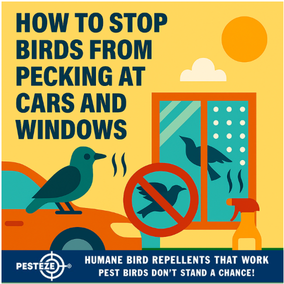 HOW TO STOP BIRDS FROM PECKING AT CARS AND WINDOWS