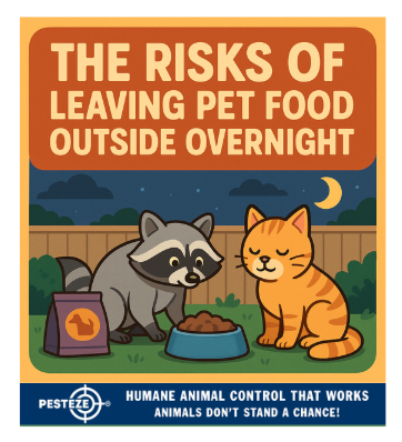 THE RISKS OF LEAVING PET FOOD OUTSIDE OVERNIGHT