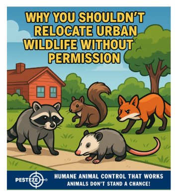 WHY YOU SHOULDN’T RELOCATE URBAN WILDLIFE WITHOUT PERMISSION