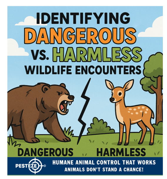 IDENTIFYING DANGEROUS VS. HARMLESS WILDLIFE ENCOUNTERS