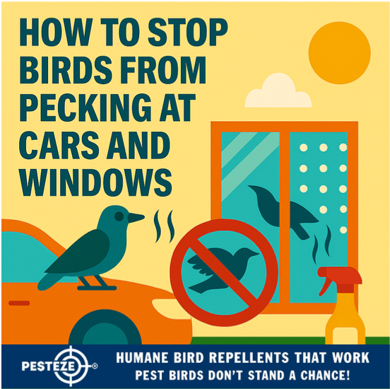 HOW TO STOP BIRDS FROM PECKING AT CARS AND WINDOWS