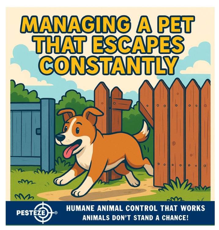 MANAGING A PET THAT ESCAPES CONSTANTLY