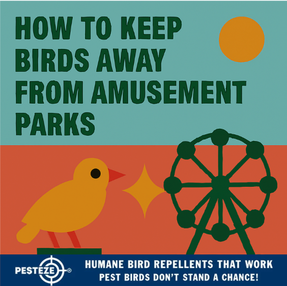 HOW TO KEEP BIRDS AWAY FROM AMUSEMENT PARKS