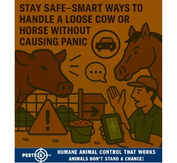 HOW TO HANDLE A LOOSE COW OR HORSE