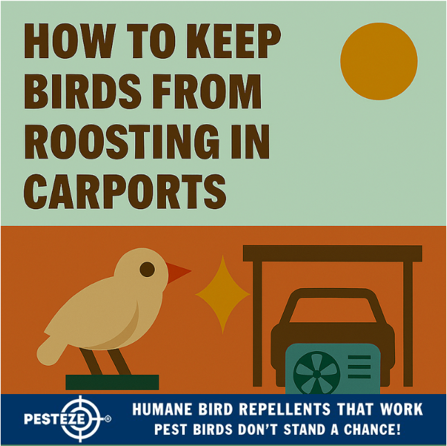 HOW TO KEEP BIRDS FROM ROOSTING IN CARPORTS