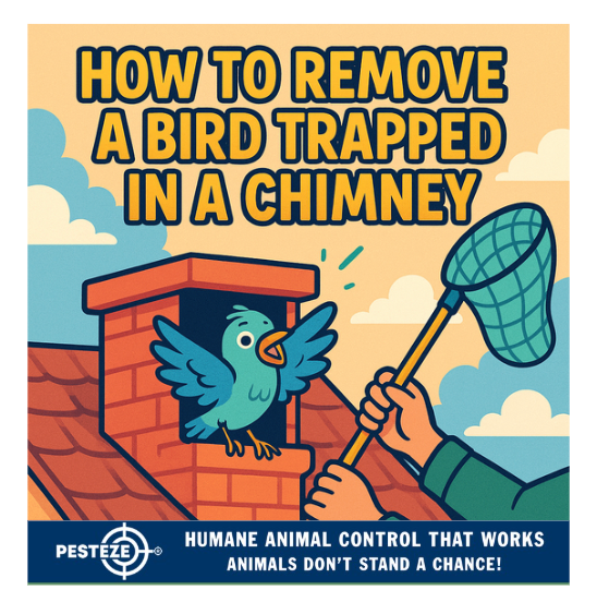HOW TO REMOVE A BIRD TRAPPED IN A CHIMNEY
