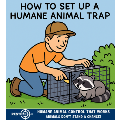 HOW TO SET UP A HUMANE ANIMAL TRAP