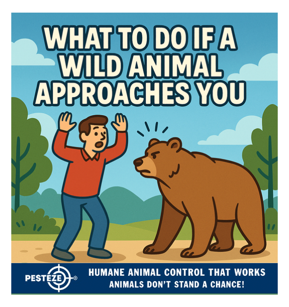 WHAT TO DO IF A WILD ANIMAL APPROACHES YOU