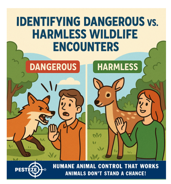 IDENTIFYING DANGEROUS VS. HARMLESS WILDLIFE ENCOUNTERS