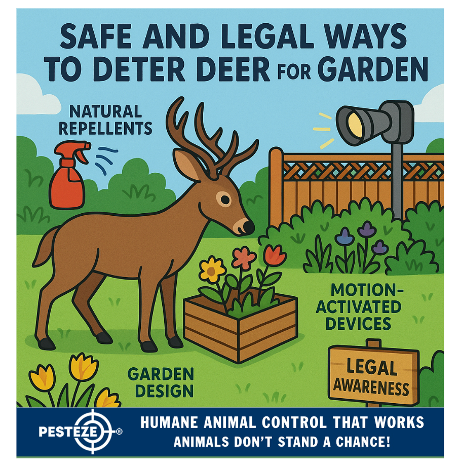 SAFE AND LEGAL WAYS TO DETER DEER FROM YOUR GARDEN