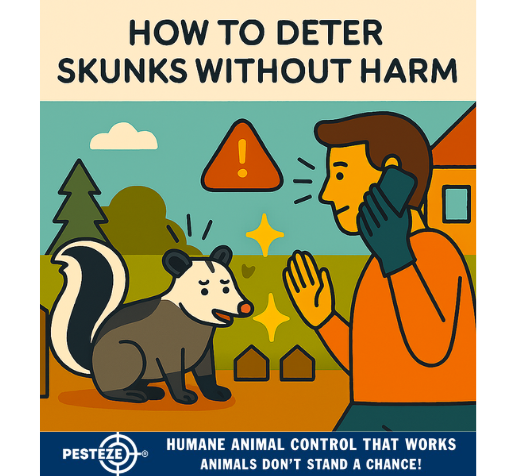 HOW TO DETER SKUNKS WITHOUT HARM