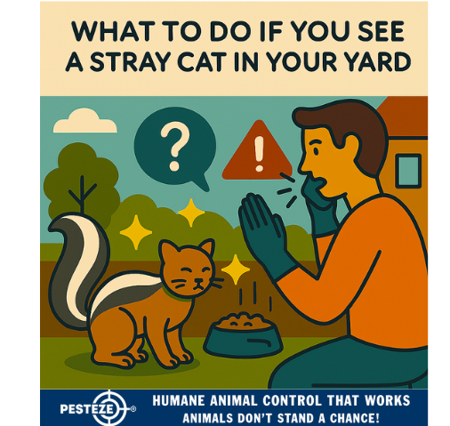 WHAT TO DO IF YOU SEE A STRAY CAT IN YOUR YARD