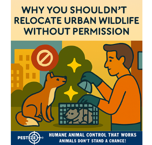 WHY YOU SHOULDN’T RELOCATE URBAN WILDLIFE WITHOUT PERMISSION