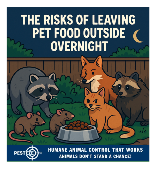 THE RISKS OF LEAVING PET FOOD OUTSIDE OVERNIGHT