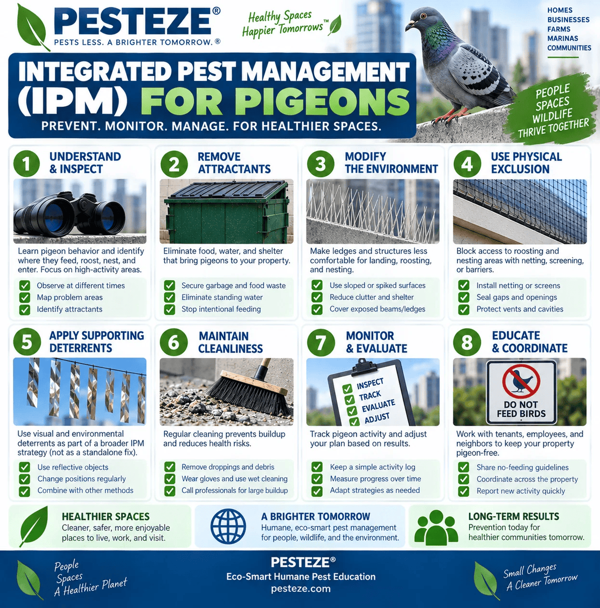 INTEGRATED PEST MANAGEMENT FOR PIGEONS