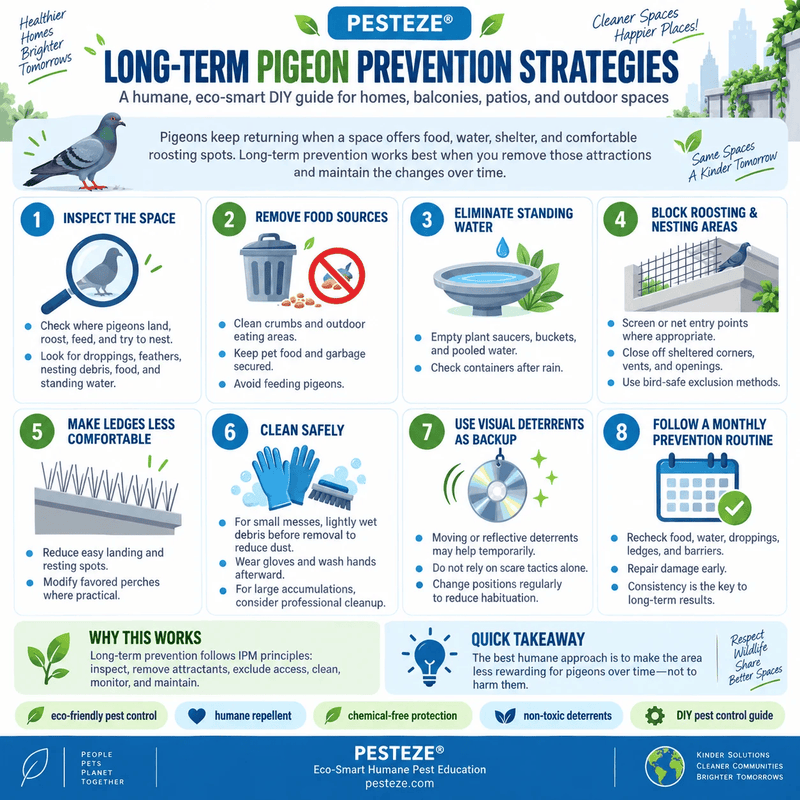 LONG-TERM PIGEON PREVENTION STRATEGIES