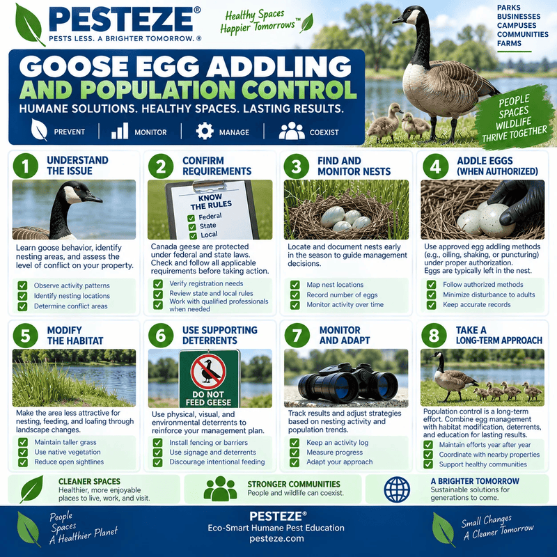 GOOSE EGG ADDLING AND POPULATION CONTROL
