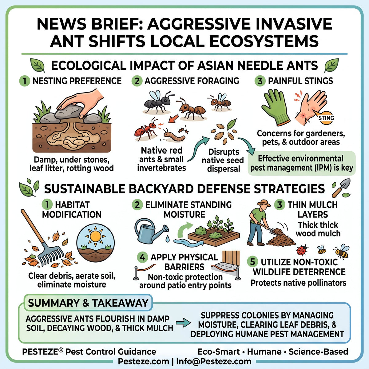ASIAN NEEDLE ANT POPULATIONS SURGE IN RESIDENTIAL GARDENS