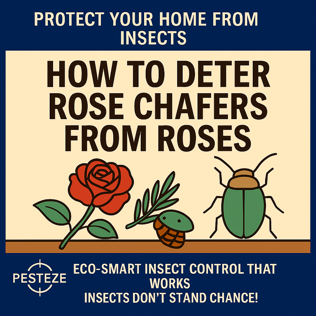 KEEP ROSE CHAFERS AWAY FROM YOUR ROSES