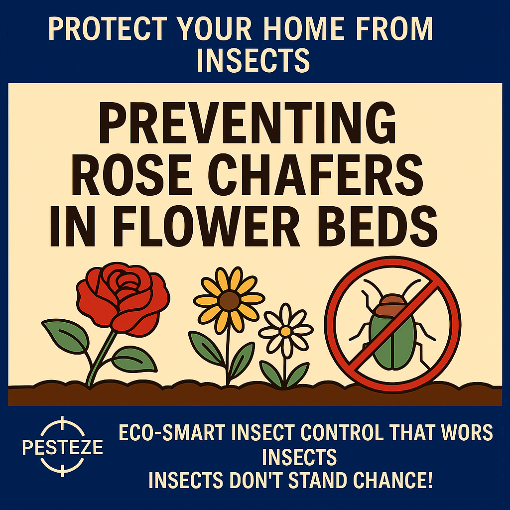 PREVENT ROSE CHAFERS IN YOUR FLOWER BEDS