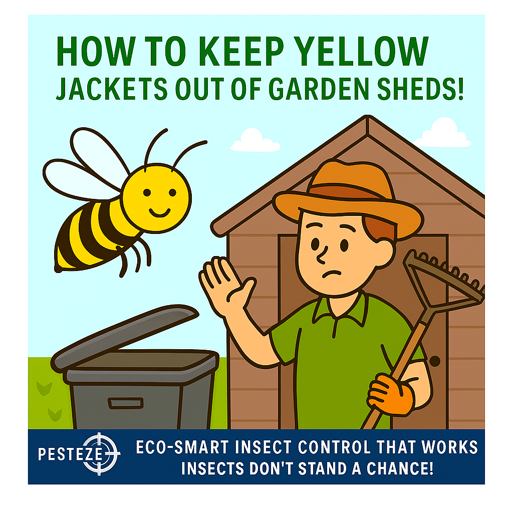 HOW TO KEEP YELLOW JACKETS OUT OF GARDEN SHEDS!