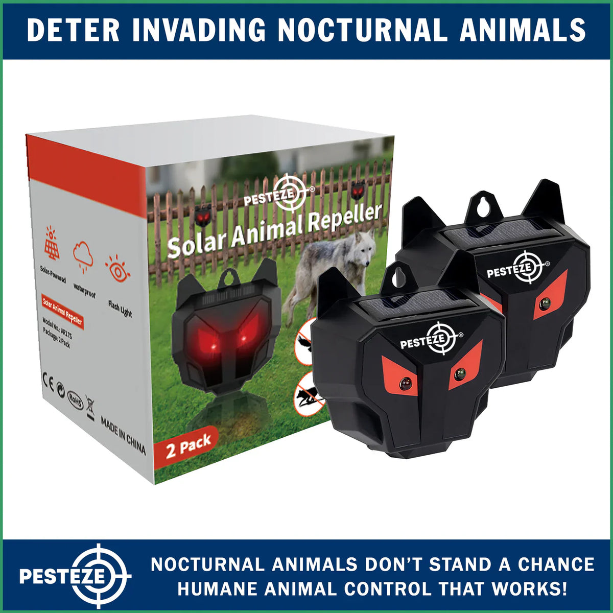 PESTEZE® LAUNCHES SOLAR NOCTURNAL LIGHT DETERRENT FOR HUMANE ANIMAL MANAGEMENT