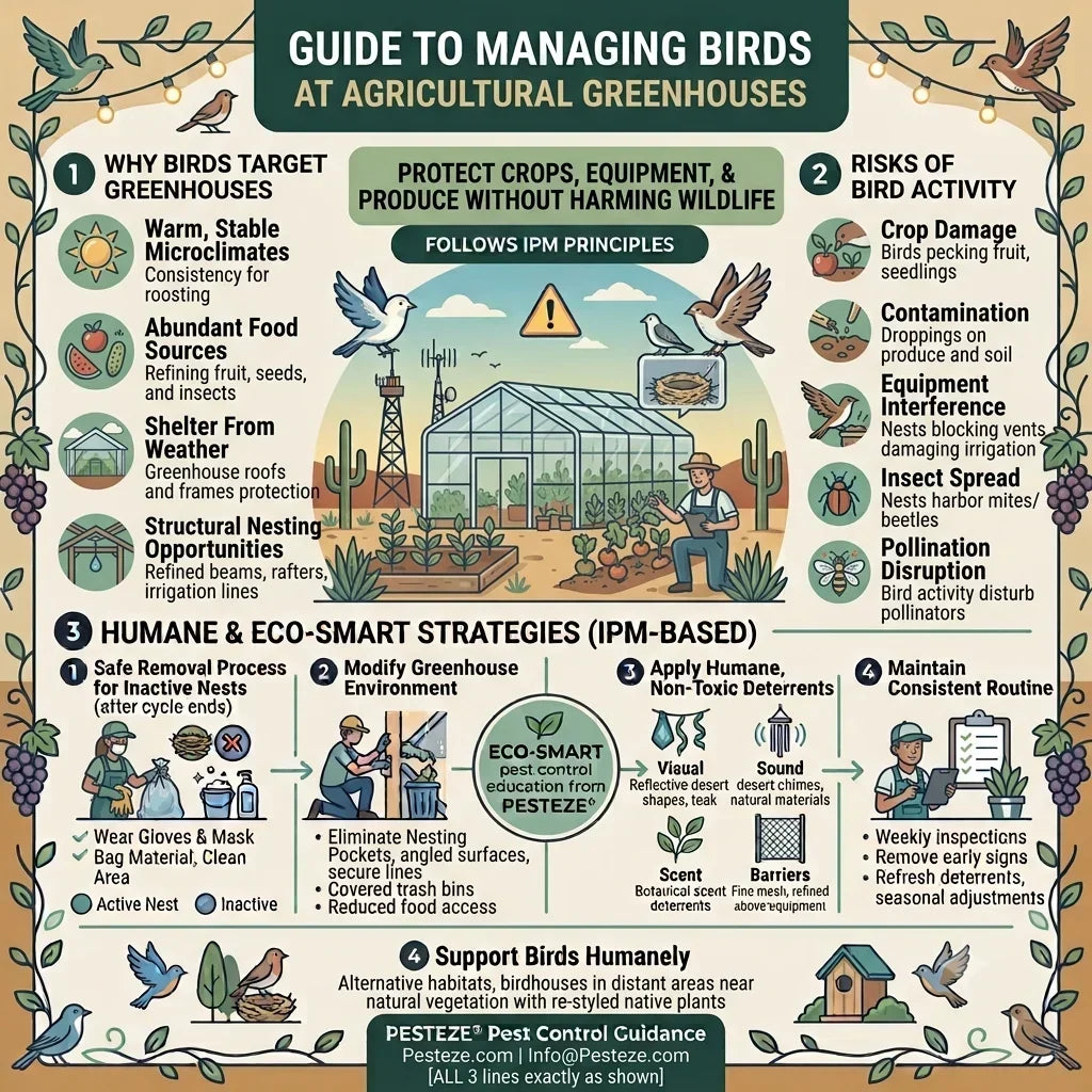 PREVENTING BIRD DAMAGE IN AGRICULTURAL GREENHOUSES