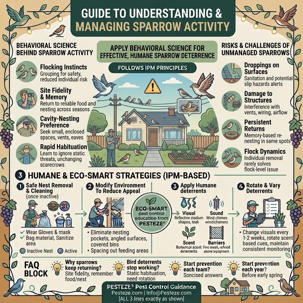 THE SCIENCE BEHIND SPARROW BEHAVIOR AND HOW TO DETER THEM