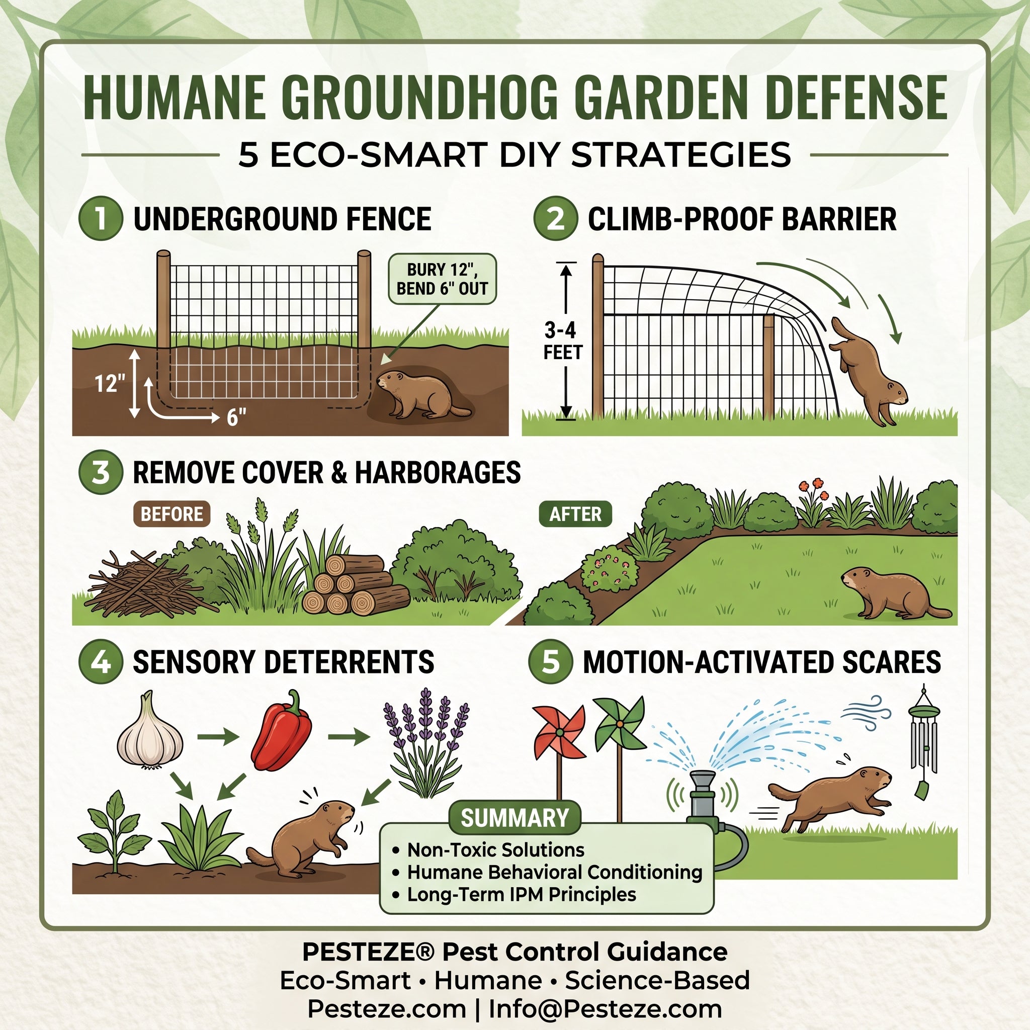 HOW TO KEEP GROUNDHOGS OUT OF YOUR GARDEN HUMANELY