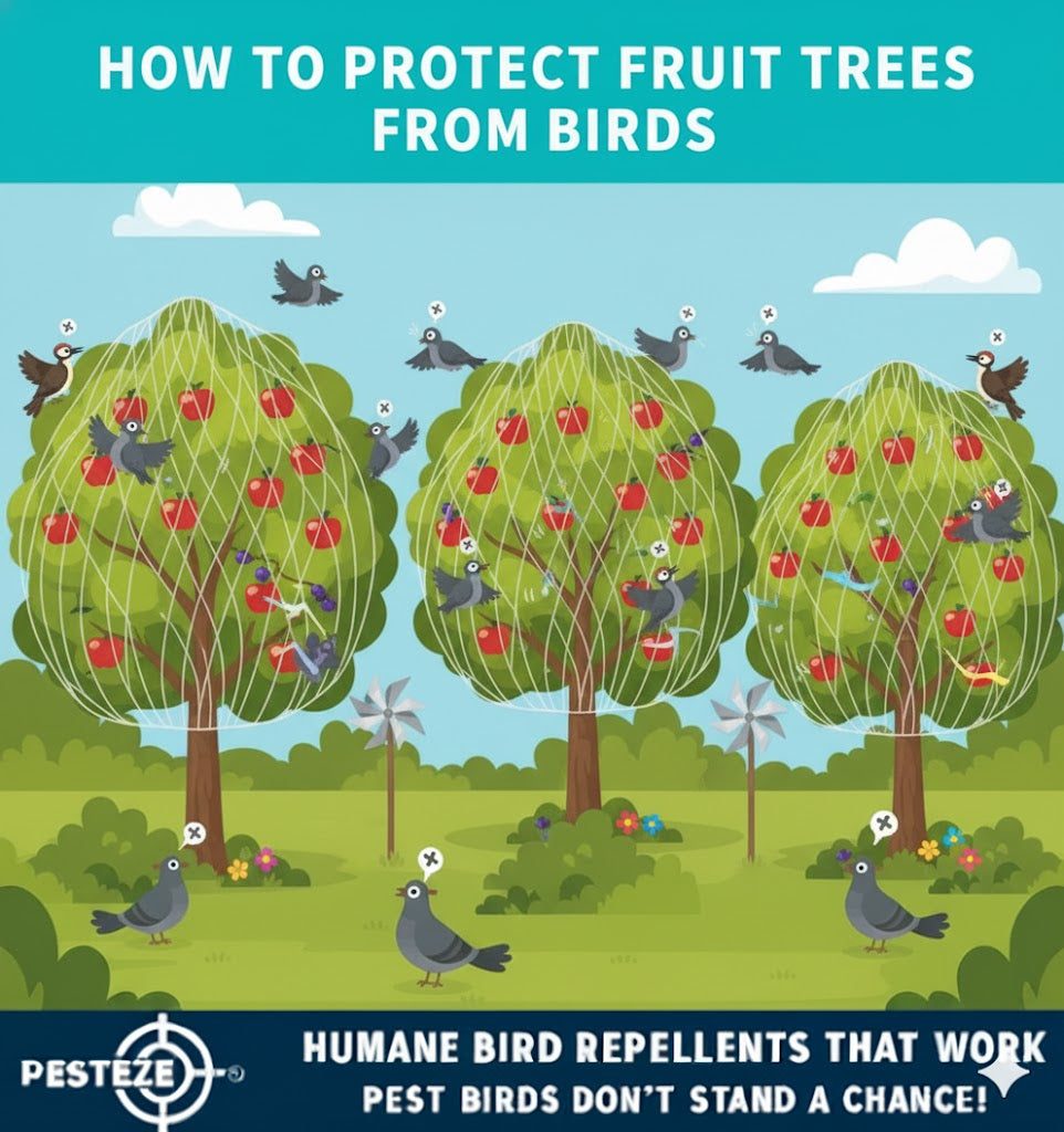 HOW TO PROTECT FRUIT TREES FROM BIRDS