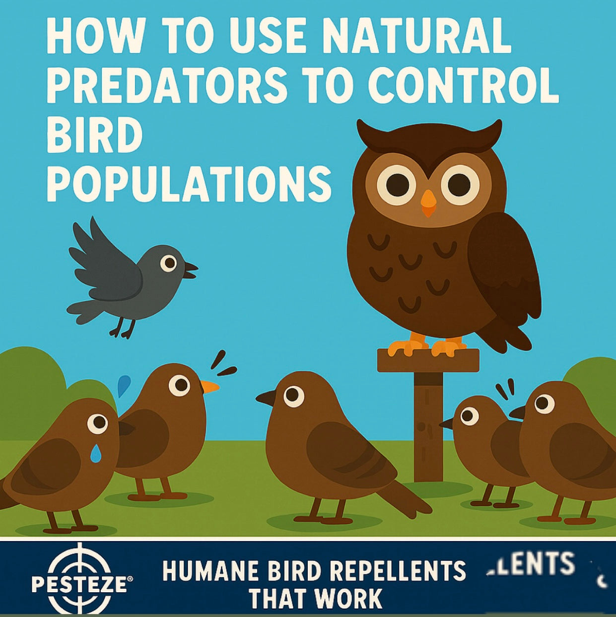 HOW TO USE NATURAL PREDATORS TO CONTROL BIRD POPULATIONS