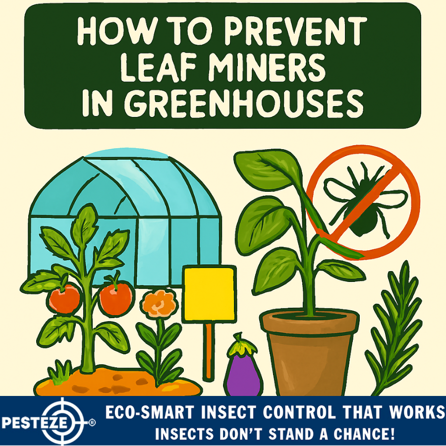 HOW TO PREVENT LEAF MINERS IN GREENHOUSES