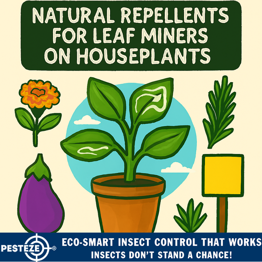 NATURAL REPELLENTS FOR LEAF MINERS ON HOUSEPLANTS