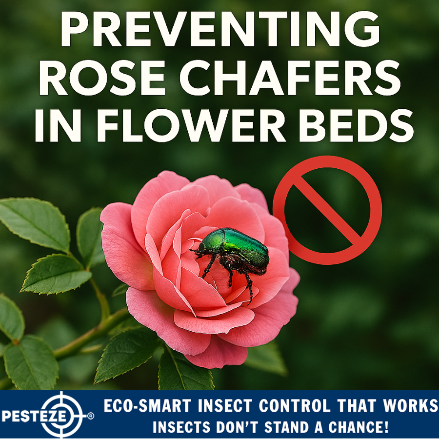 PREVENTING ROSE CHAFERS IN FLOWER BEDS