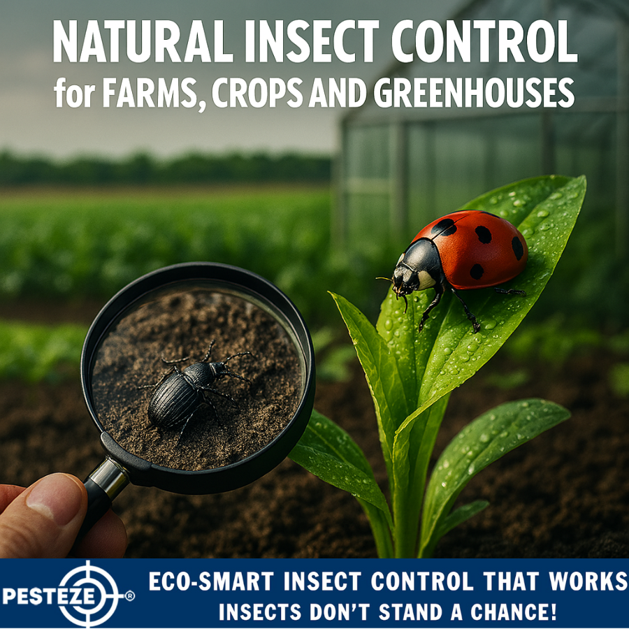 NATURAL INSECT CONTROL FOR FARMS, CROPS, AND GREENHOUSES