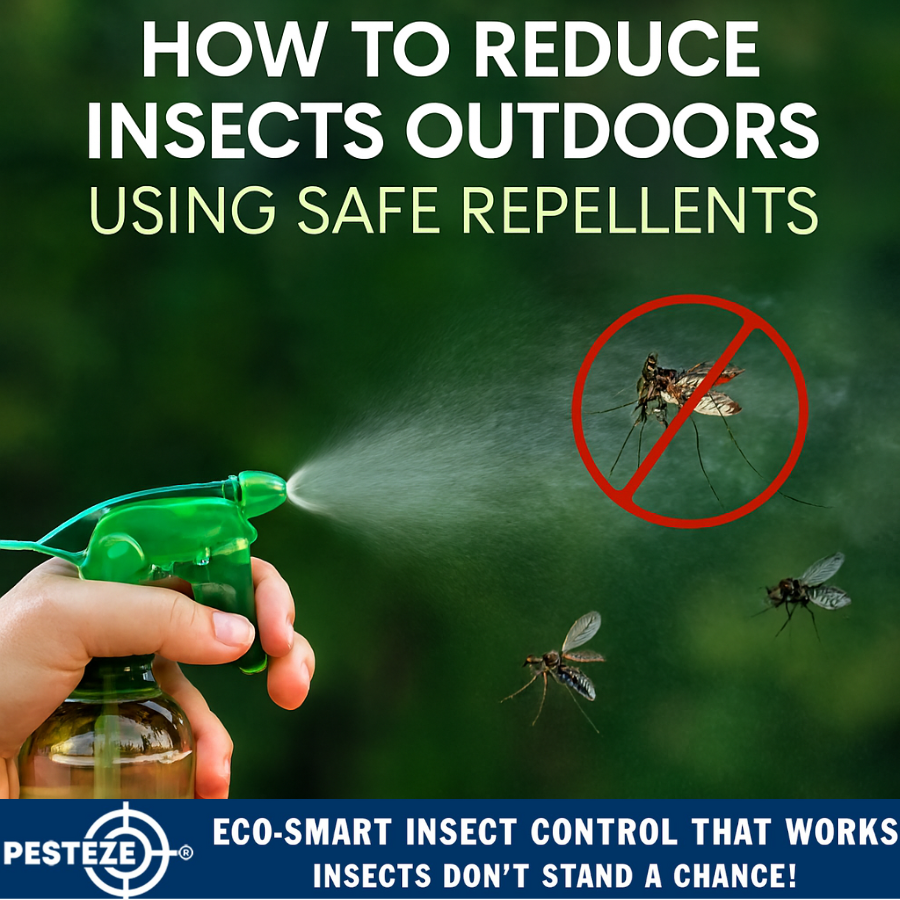 HOW TO REDUCE INSECTS OUTDOORS USING SAFE REPELLENTS