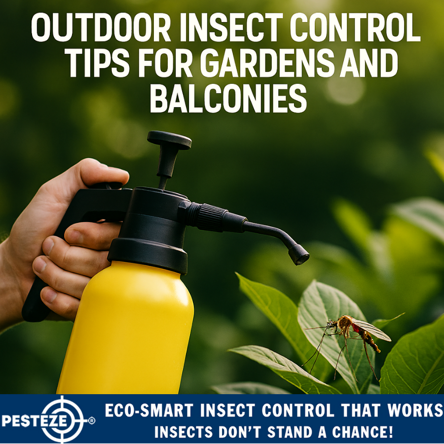 OUTDOOR INSECT CONTROL TIPS FOR GARDENS AND BALCONIES