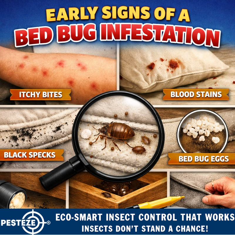 EARLY SIGNS OF A BED BUG INFESTATION - Pesteze