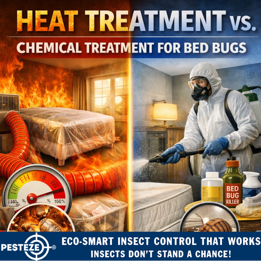 HEAT TREATMENT VS. CHEMICAL TREATMENT FOR BED BUGS
