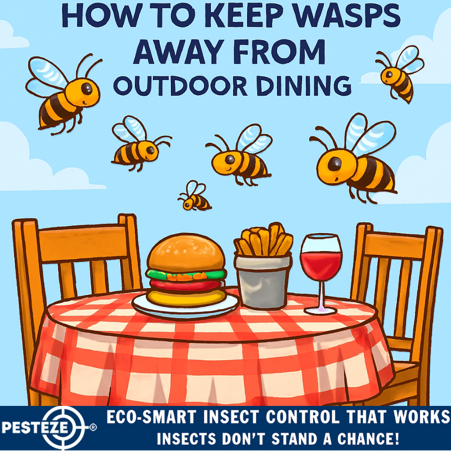 HOW TO KEEP WASPS AWAY FROM OUTDOOR DINING