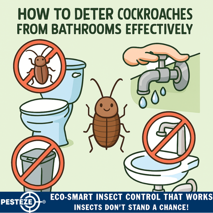 HOW TO DETER COCKROACHES FROM BATHROOMS EFFECTIVELY