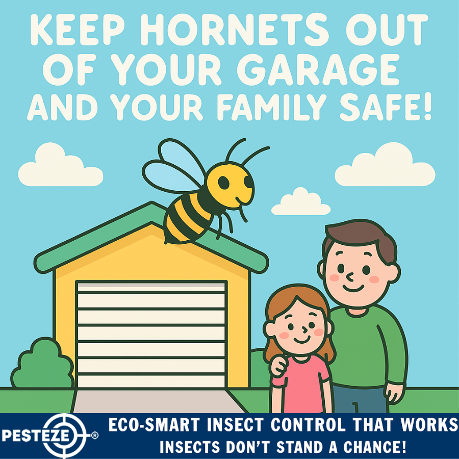 KEEP HORNETS OUT OF YOUR GARAGE AND YOUR FAMILY SAFE!