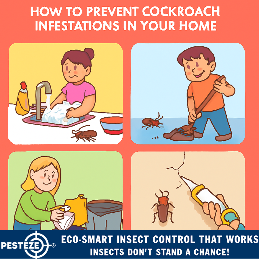 HOW TO PREVENT COCKROACH INFESTATIONS IN YOUR HOME