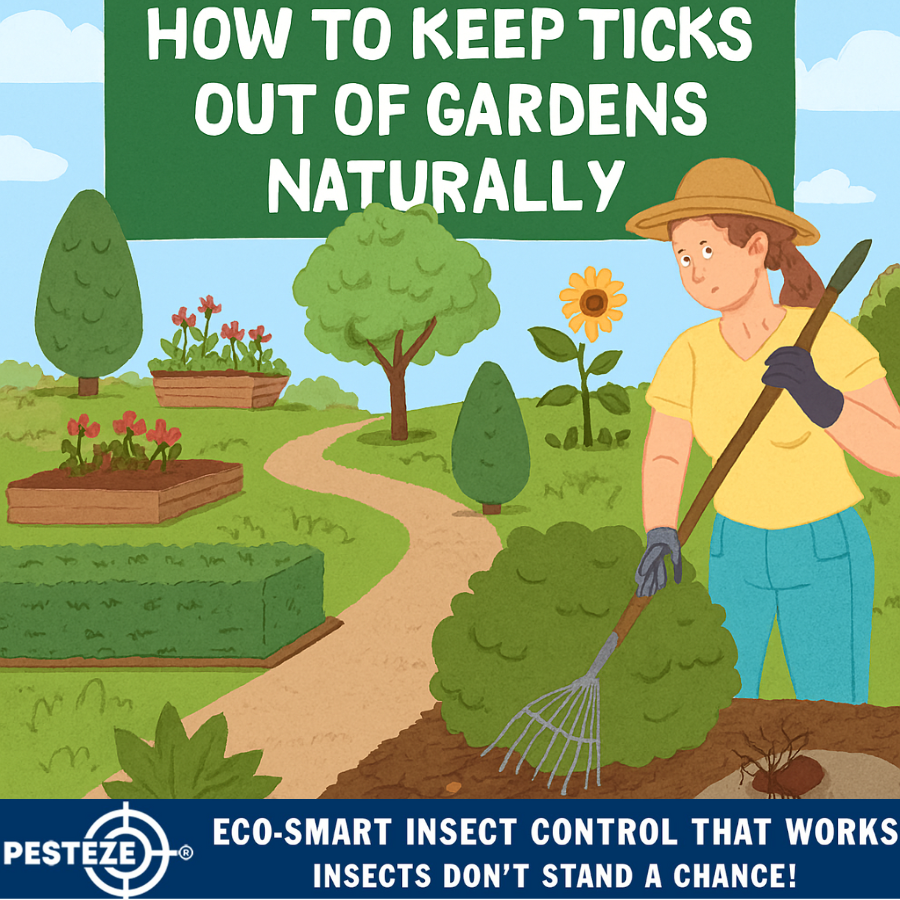 HOW TO KEEP TICKS OUT OF GARDENS NATURALLY