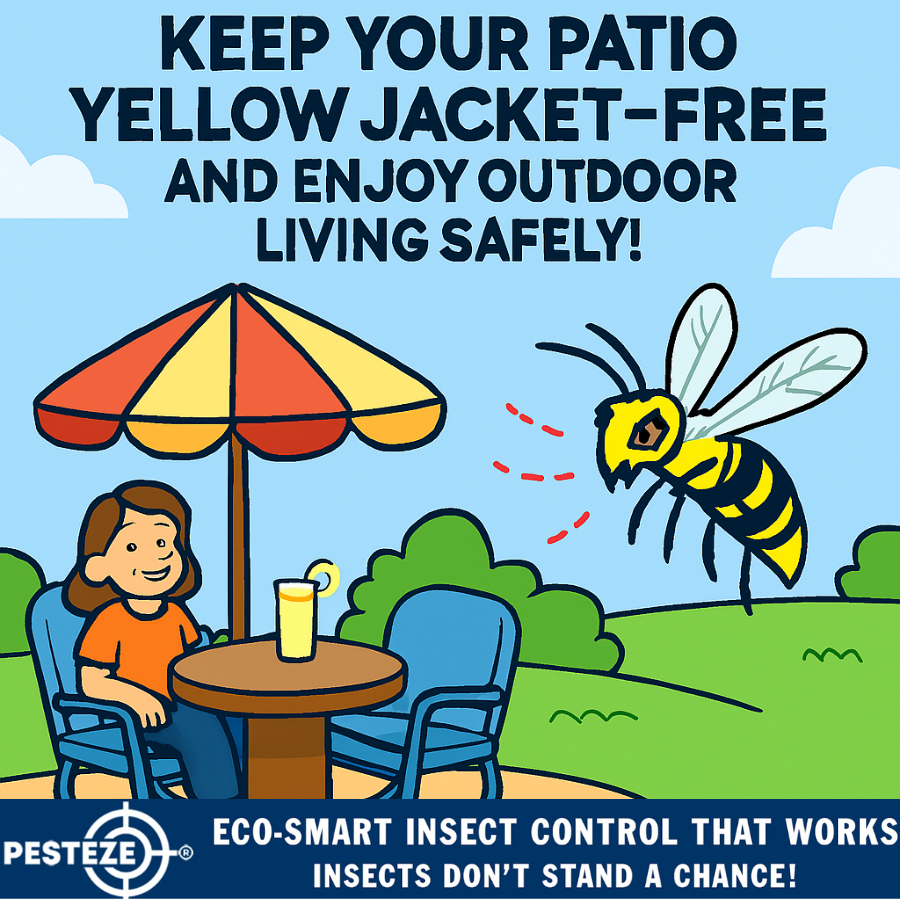 KEEP YOUR PATIO YELLOW JACKET-FREE AND ENJOY OUTDOOR LIVING SAFELY!
