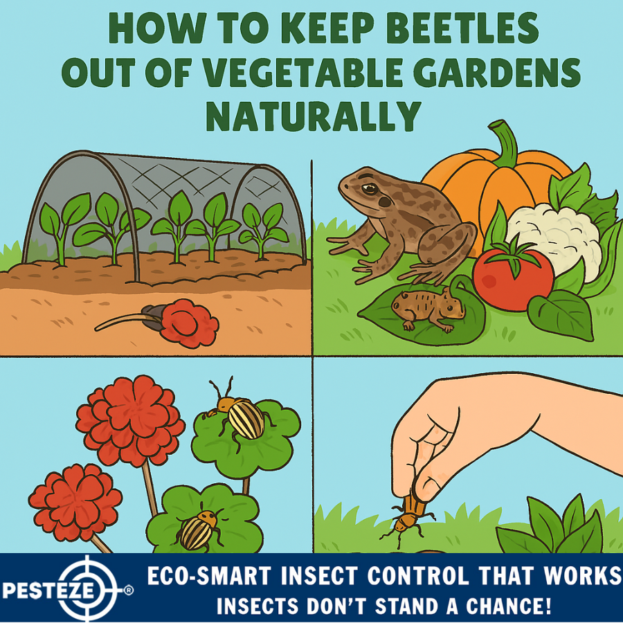 HOW TO KEEP BEETLES OUT OF VEGETABLE GARDENS NATURALLY